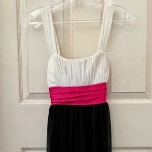 Black/White Babydoll Dress (Semi-Formal)